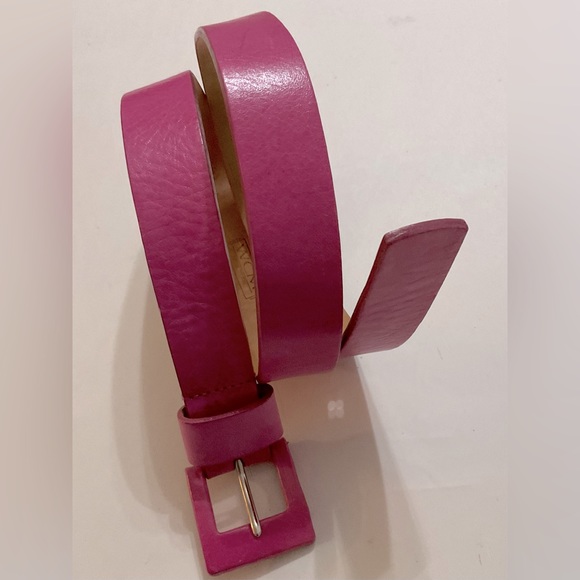 WCM pink leather belt for women. size - L. Used. good condition.